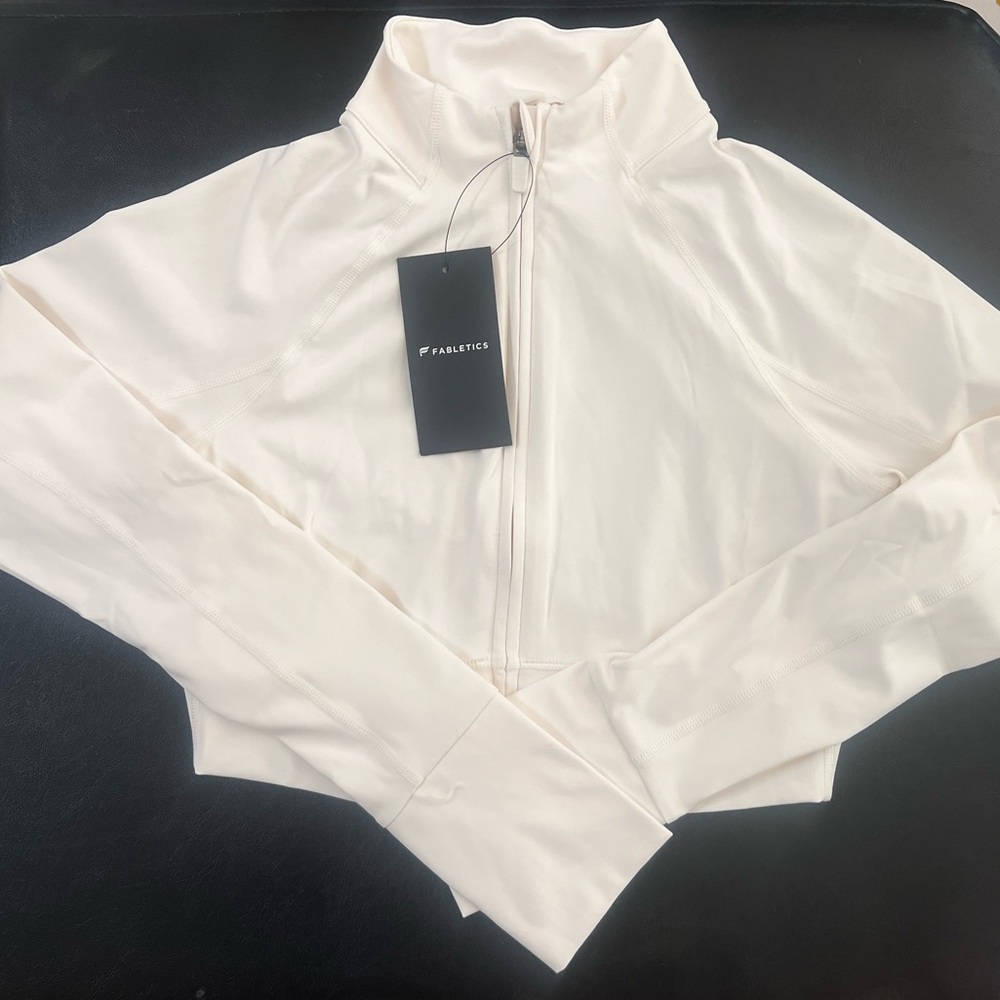 Khloe Kardashian X Fabletics PureLuxe Cropped Train Jacket